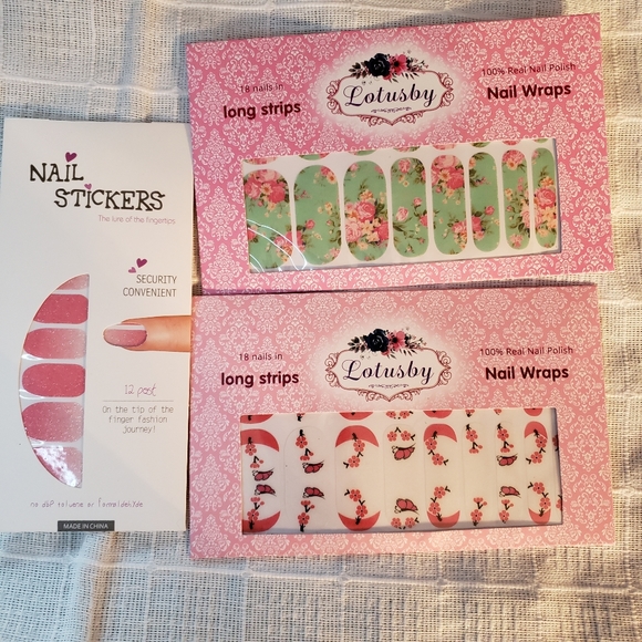 3 different sets. Pinks set of nail polish strips - Picture 4 of 8